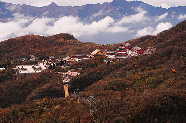 Tianmenshan Mountain Panorama